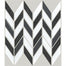 GEOSCAPES CHEVRON in Black/White Blend  Tile