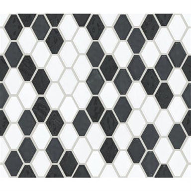 GEOSCAPES DIAMOND in Black/White  Tile