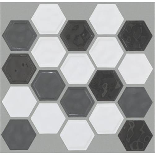 GEOSCAPES HEXAGON in Cool Blend  Tile
