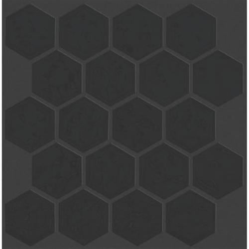 GEOSCAPES HEXAGON in Black  Tile