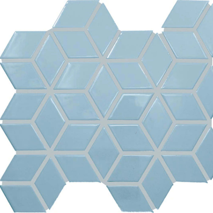 Color Wheel Retro in Waterfall 3d Cube Tile