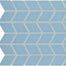 Color Wheel Retro in Waterfall Chevron Tile
