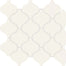 Color Wheel Retro in Matte Arctic White Arabesque Tile