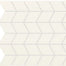 Color Wheel Retro in Matte Arctic White Chevron Tile