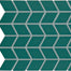 Color Wheel Retro in Peacock Chevron Tile