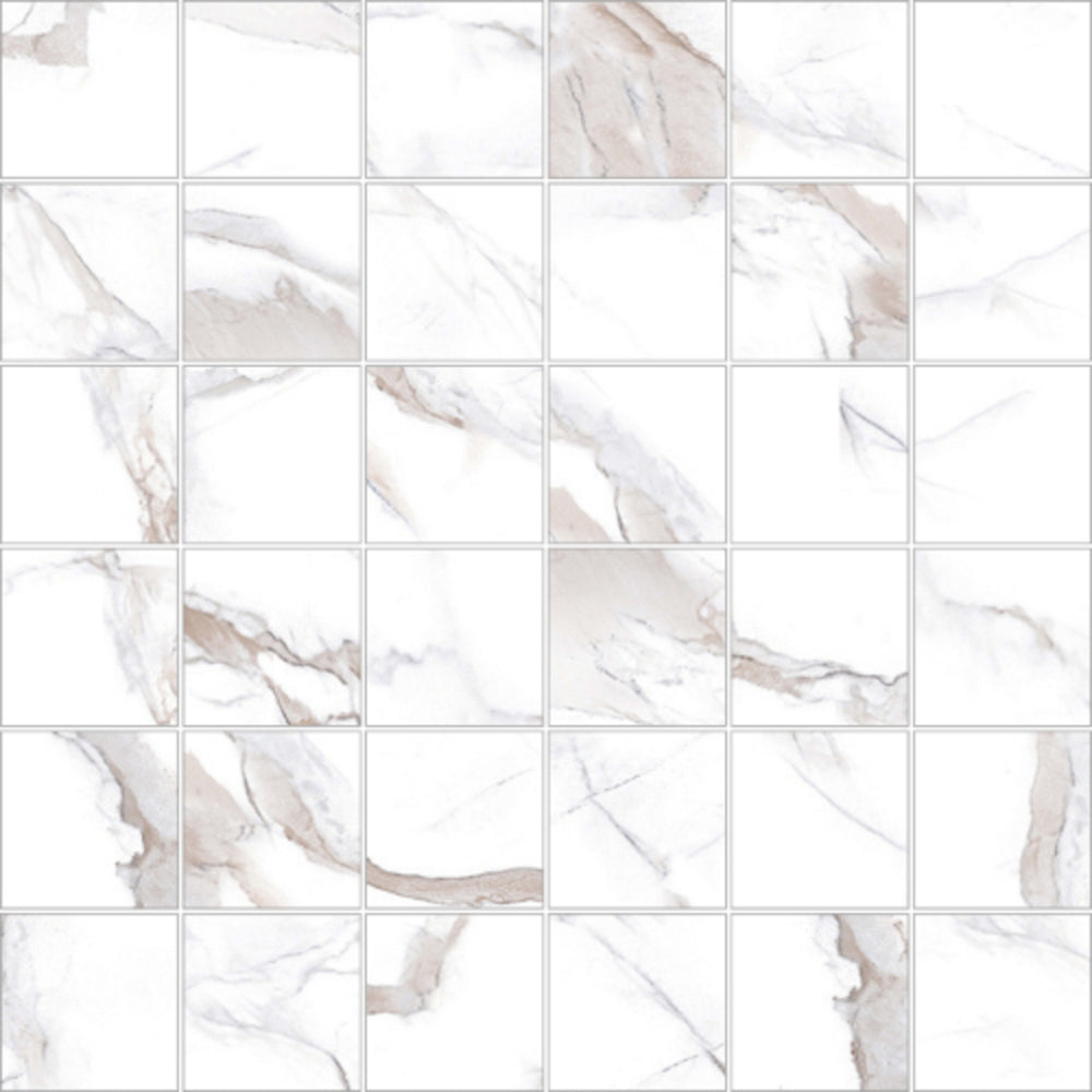 Mosaic Calacatta - Square in Bronze Tile