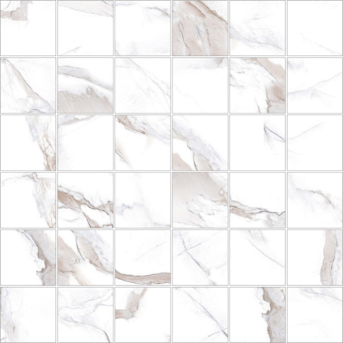 Mosaic Calacatta - Square in Bronze Tile