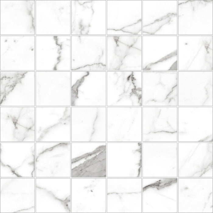 Mosaic Calacatta - Square in Pearl Tile