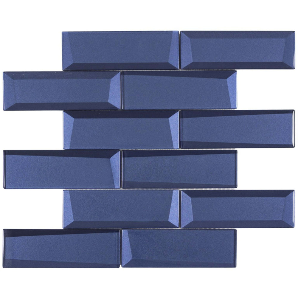 Monet Magic in Marina Bricks Glass Tile