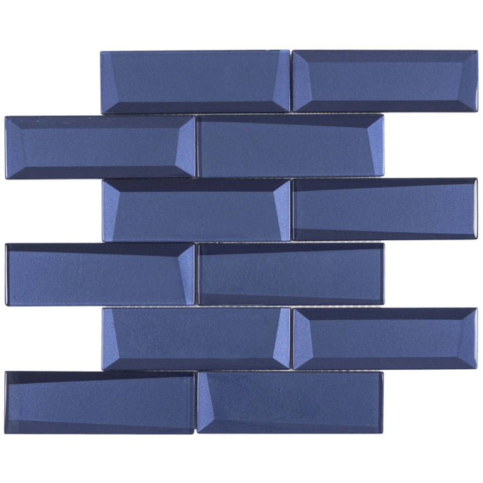 Monet Magic in Marina Bricks Glass Tile