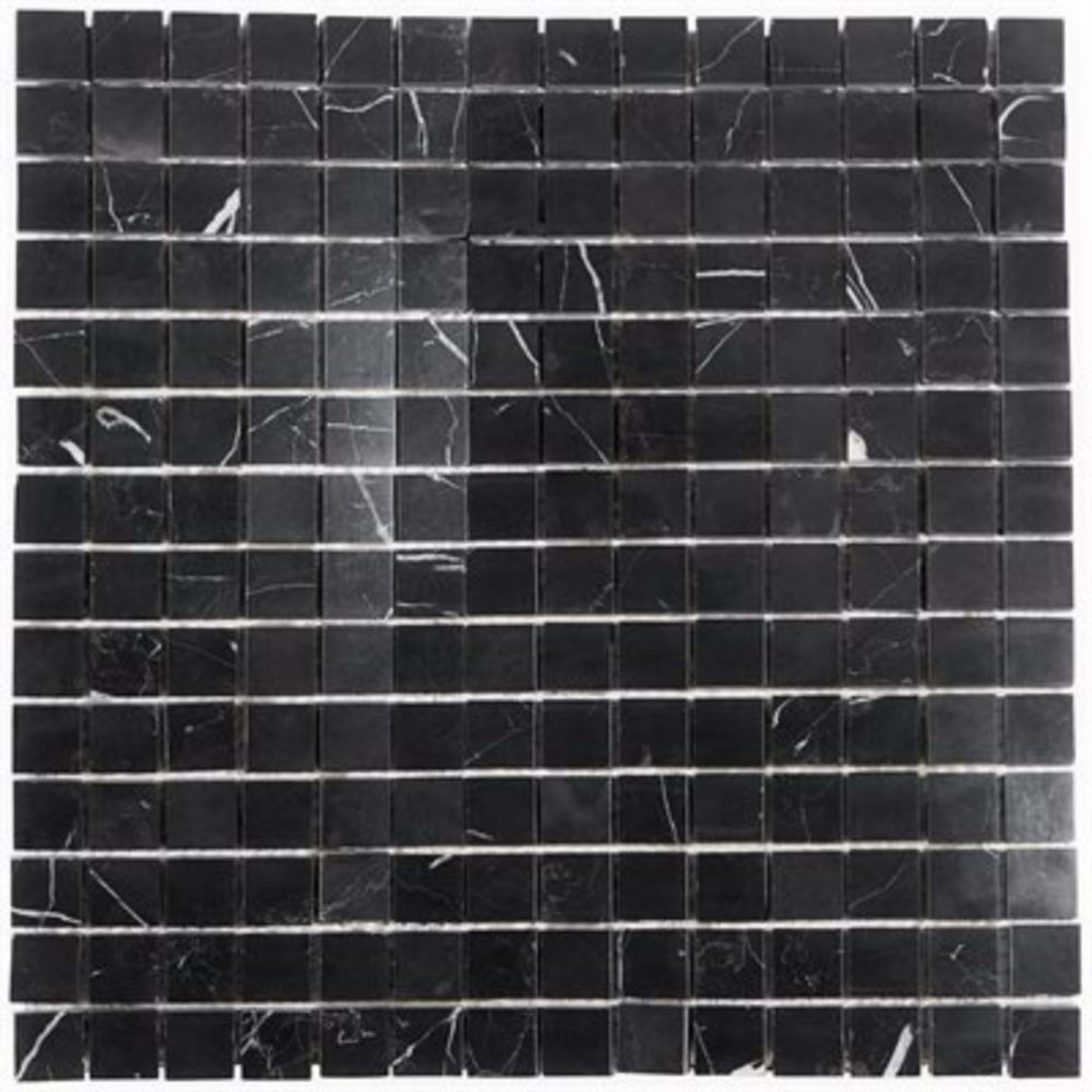 Nero Marquina in Nero Marquina 3 / 4 X 3 / 4 Squares Natural Stone