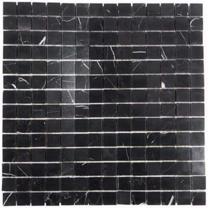 Nero Marquina in Nero Marquina 3 / 4 X 3 / 4 Squares Natural Stone