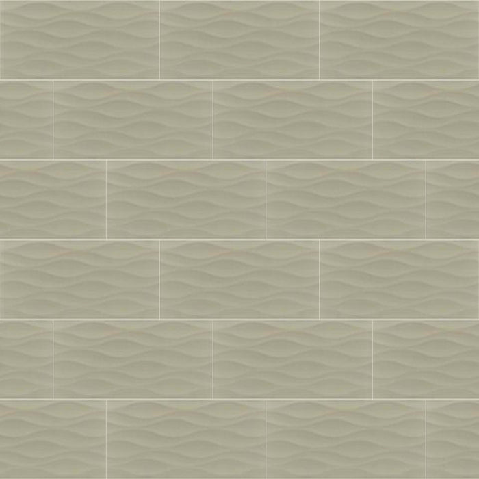 LANE AVE WAVE 4X16 in Vanilla Tile