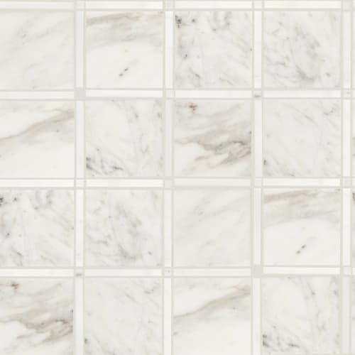 BOCA LATTICE MOSAIC in Calacatta  Tile