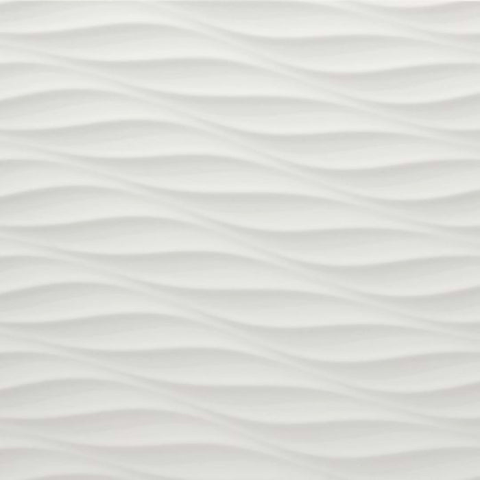 3D in White Ribbon Tile