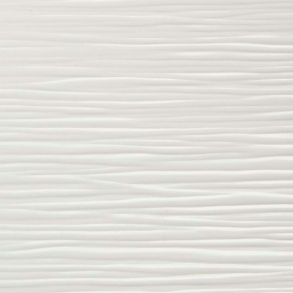 3D in White Wave Tile