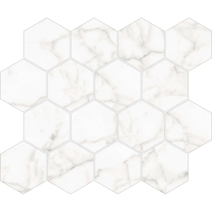 Mosaic Core - Hexagon in White Tile