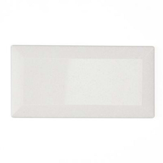 White Thassos in White Thassos Beveled Edge 3x6 Polished