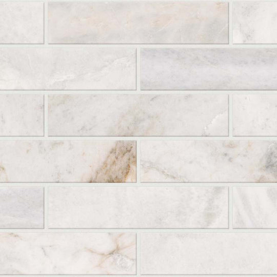 CHATEAU 2X8 BRICK in Cashmere White