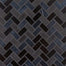 5/8" Herringbone Mosaic in Waimea Glass Tile
