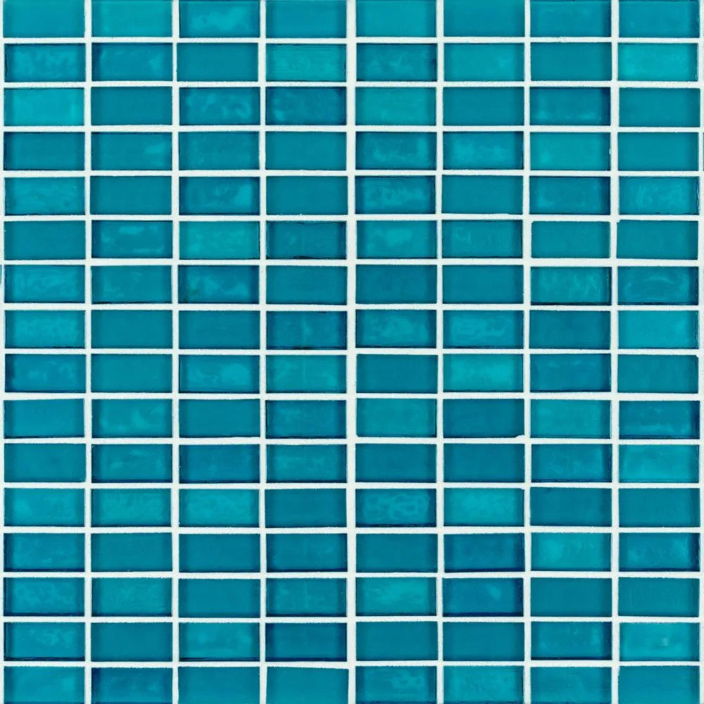 5/8" Stack Brick Mosaic in Kotor Glass Tile