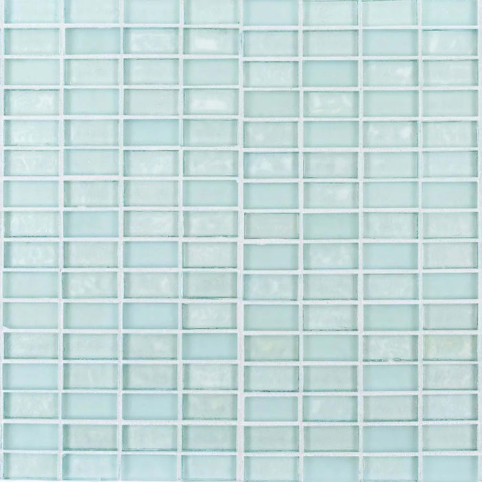 5/8" Stack Brick Mosaic in Mo'Orea Glass Tile