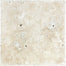 Ivory Travertine in Chiseled & Brushed 8x8 Natural Stone