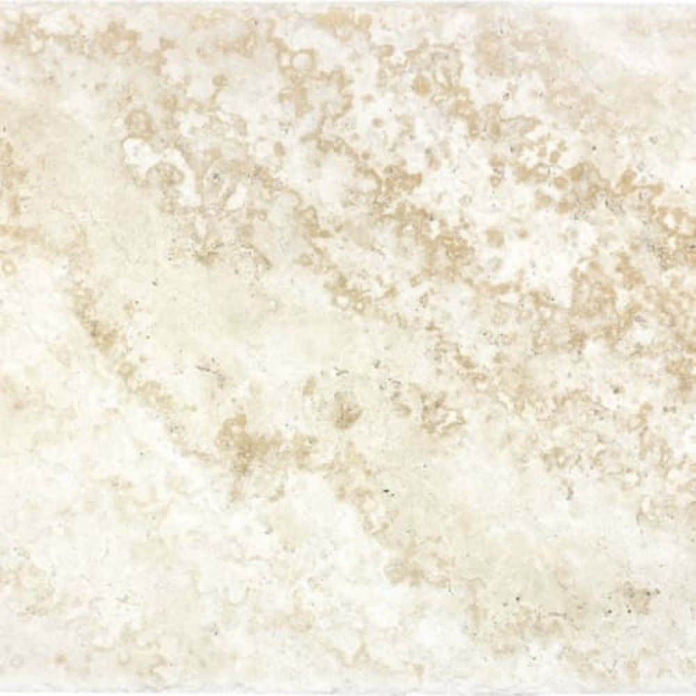 Ivory Travertine in Chiseled & Brushed 16x24 Natural Stone