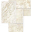 Ivory Travertine in Chiseled & Brushed Cobble Stone Pattern Set Natural Stone
