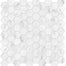 Bianco Venatino in 1.25 In Hexagon Honed Natural Stone