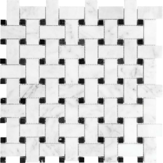 Bianco Venatino in Basketweave Polished