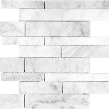 Bianco Venatino in Random Strip Honed Natural Stone