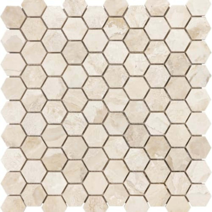 Impero Reale in 1.25 In Hexagon Polished Natural Stone
