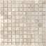 Ivory Travertine in 1x1 In Filled & Honed Mosaics Natural Stone