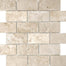 Ivory Travertine in 2x4 In Filled & Honed Mosaics Natural Stone