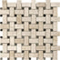 Ivory Travertine in Basketweave Mosaics Natural Stone