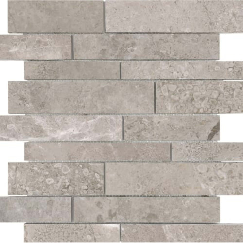 Ritz Gray in Random Strip Polished Natural Stone