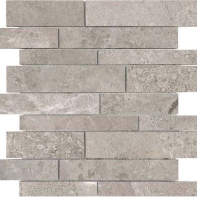 Ritz Gray in Random Strip Polished Natural Stone
