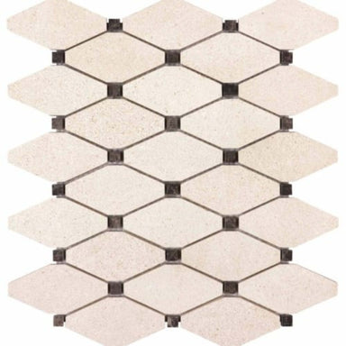 Serene Ivory in Clipped Diamond Honed Natural Stone