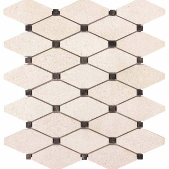 Serene Ivory in Clipped Diamond Honed