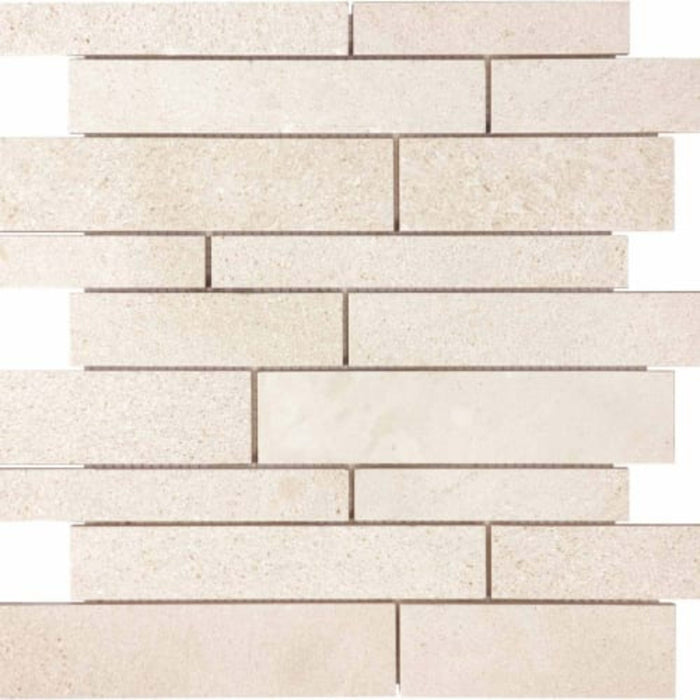 Serene Ivory in Random Strip Polished Natural Stone