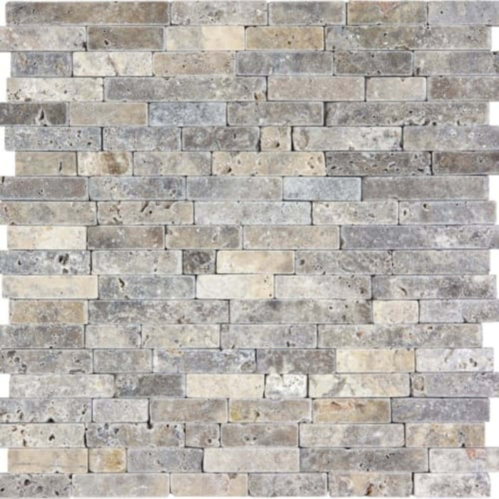 Silver Ash in Random Strip Tumbled Natural Stone