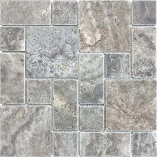 Silver Ash in Roman Pattern Tumbled