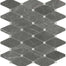 Stark Carbon in Clipped Diamond Polished Mosaics Natural Stone