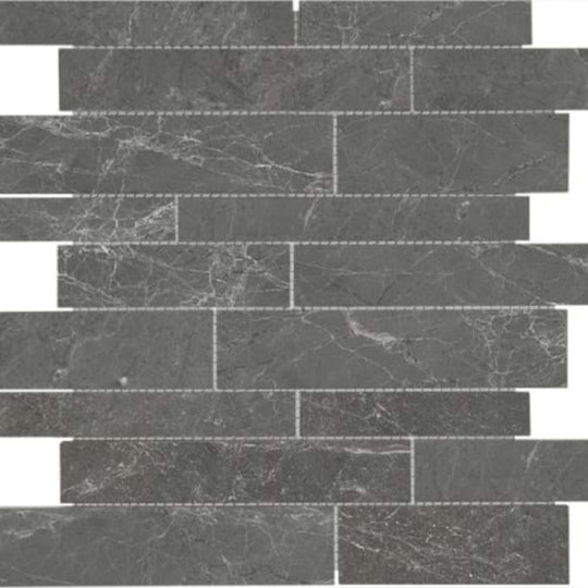 Stark Carbon in Random Strip Polished Mosaics