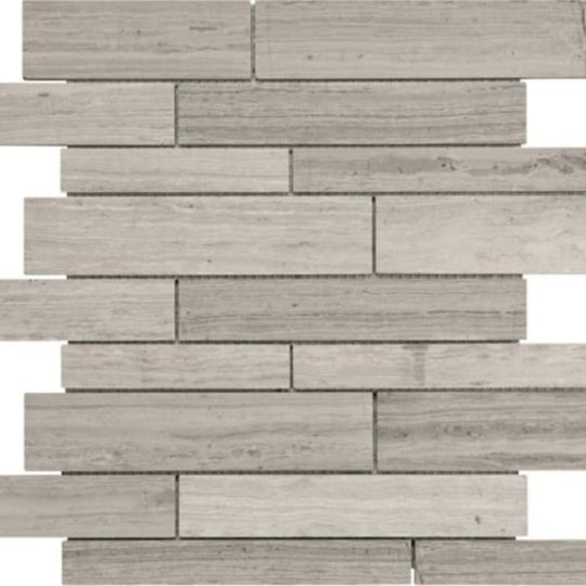 Strada Mist in Random Strip Polished Mosaics