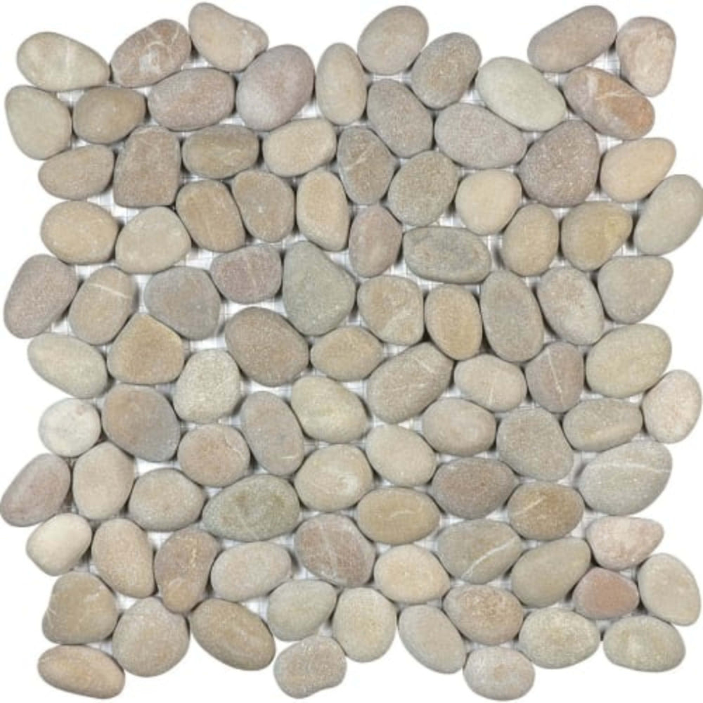 Zen in Driftwood Tan Natural Pebbles Natural Stone