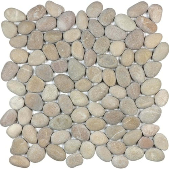 Zen in Driftwood Tan Natural Pebbles