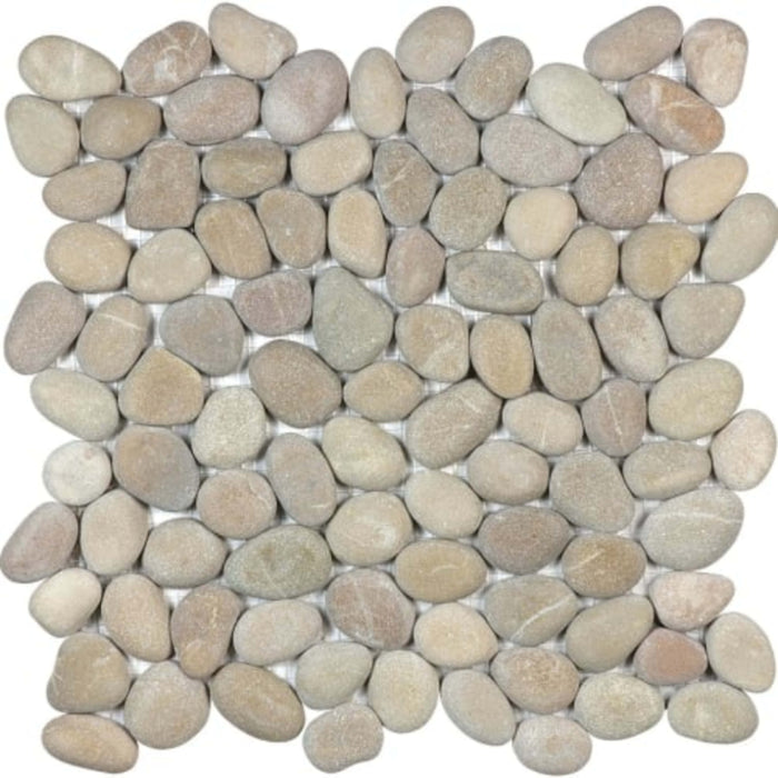 Zen in Driftwood Tan Natural Pebbles Natural Stone