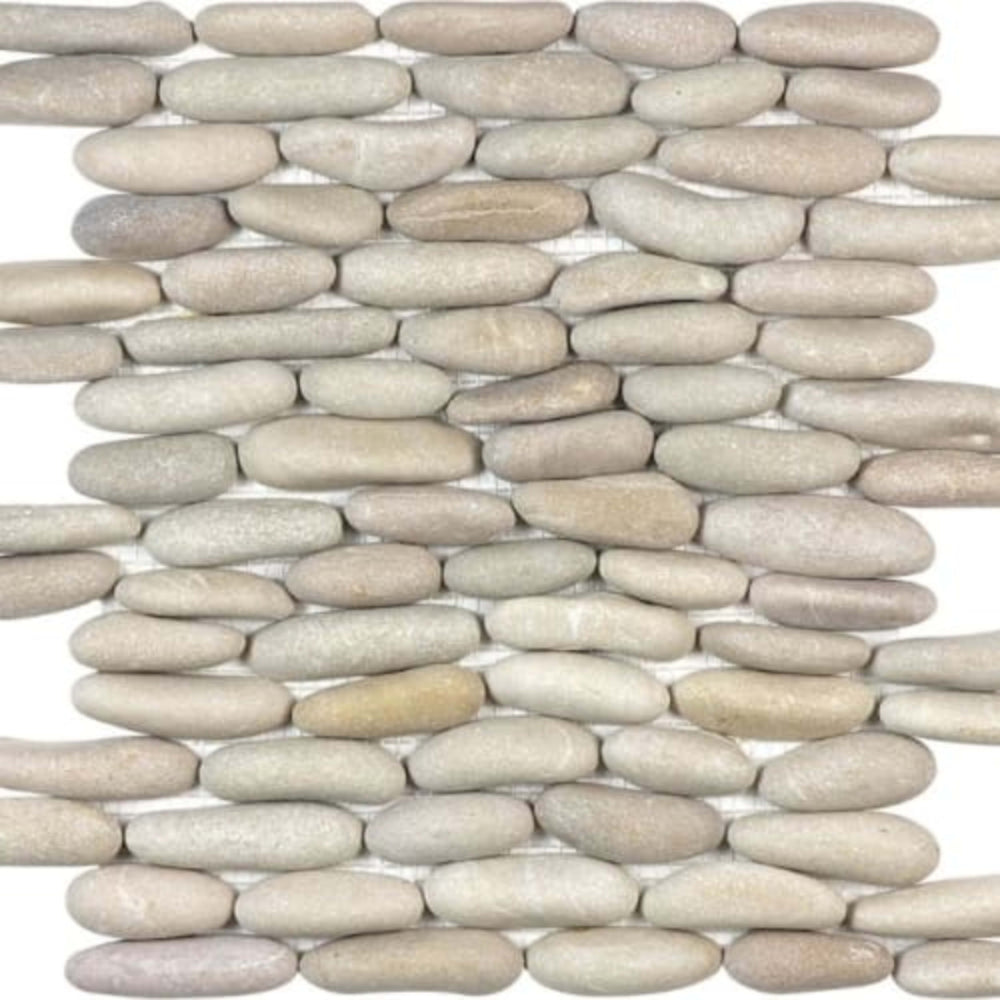 Zen in Driftwood Tan Stacked Pebbles Natural Stone